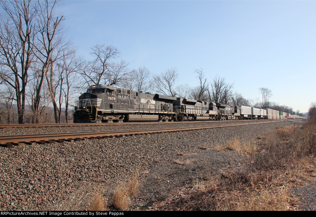 NS train 25G with Wabash heritage unit 2nd
